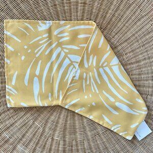 NEW Serena & Lily Palm Pillow Cover (14”x30”)-Sunflower Yellow/White